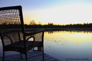 Sunset on Cranberry Lake (2) reduced size with sig