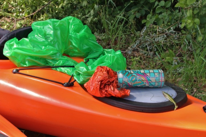 Trash I pulled from the lake