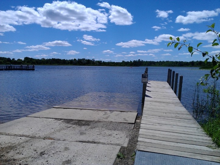 View of Lake Sixteen from boat launch
