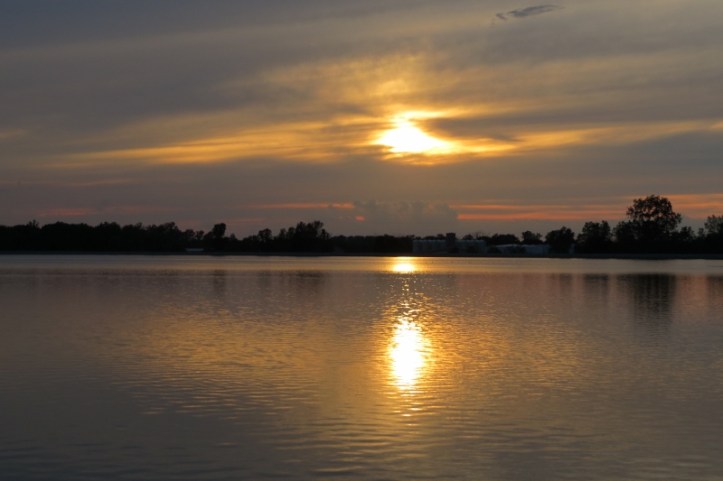 Sunset at the reservoir