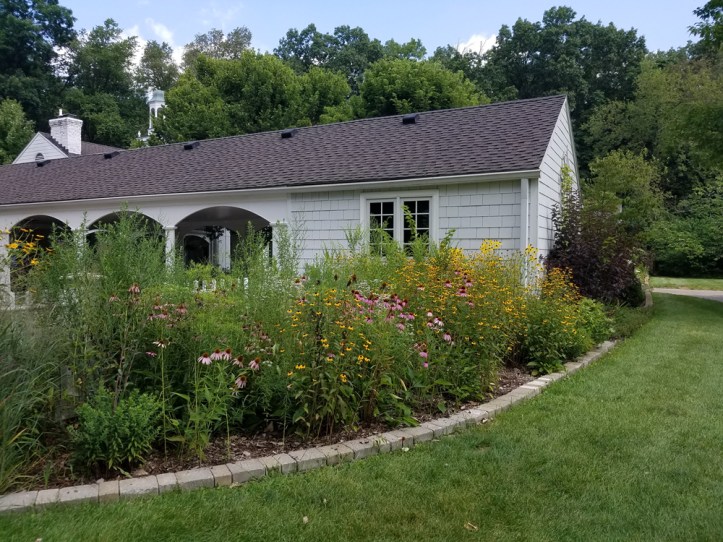 Garden at Wildwood visitor center - mid-August